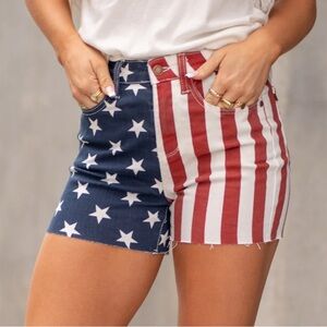 Judy Blue Stars and Stripes shorts NWT